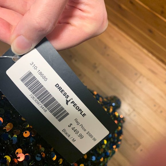 Super Sparkly Sequins Formal Gown with Mermaid Cut - Picture 6 of 6